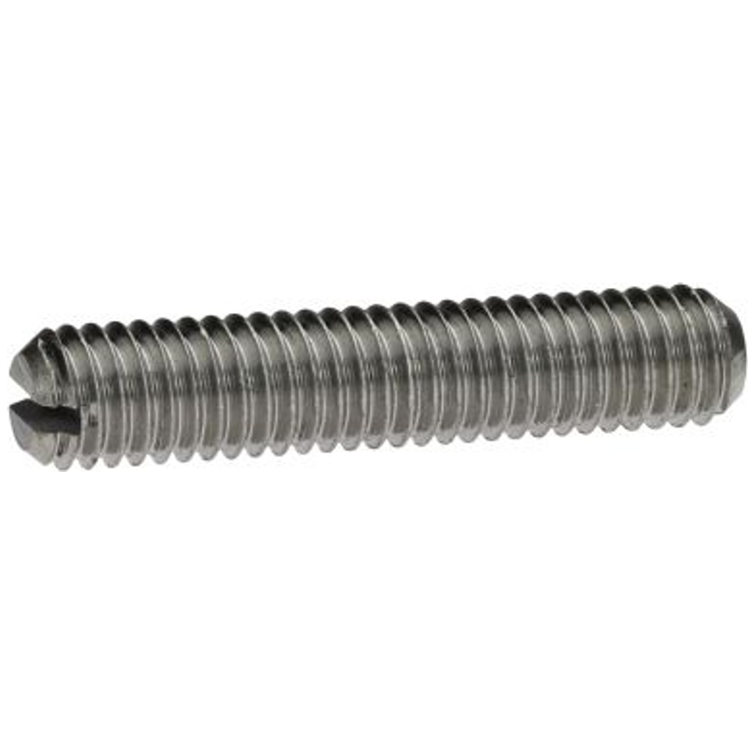Reidl DIN 551 Gewindestifte M6x20, mit Schlitz/Kegelkuppe, A4 blank