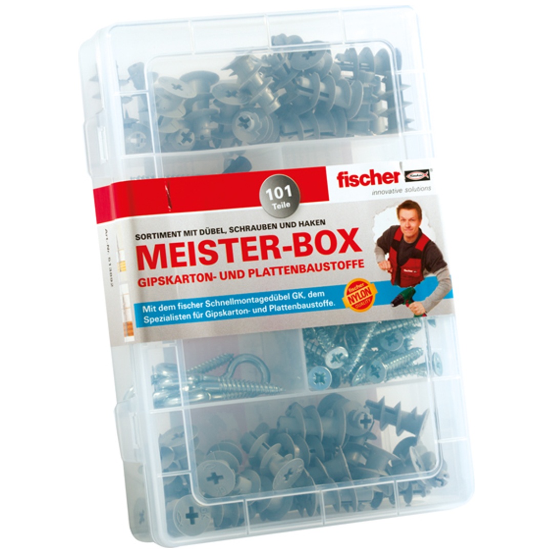 Fischer Meisterbox Gipskartondübel GK + Schrauben