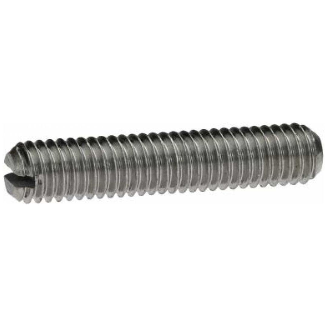 Reidl ISO 4766 Gewindestifte M10x40, mit Schlitz/Kegelkuppe, 1.4305 blank