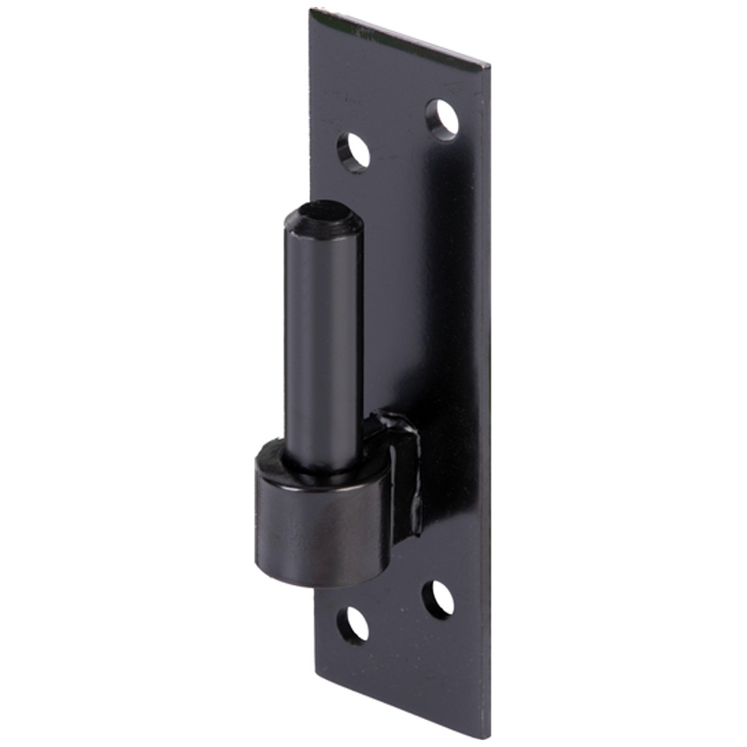 ALBERTS Kloben auf Platte, KTL schwarz, Dorn Ø14 mm, Abstand 12 mm, Platte HxB130x40 mm