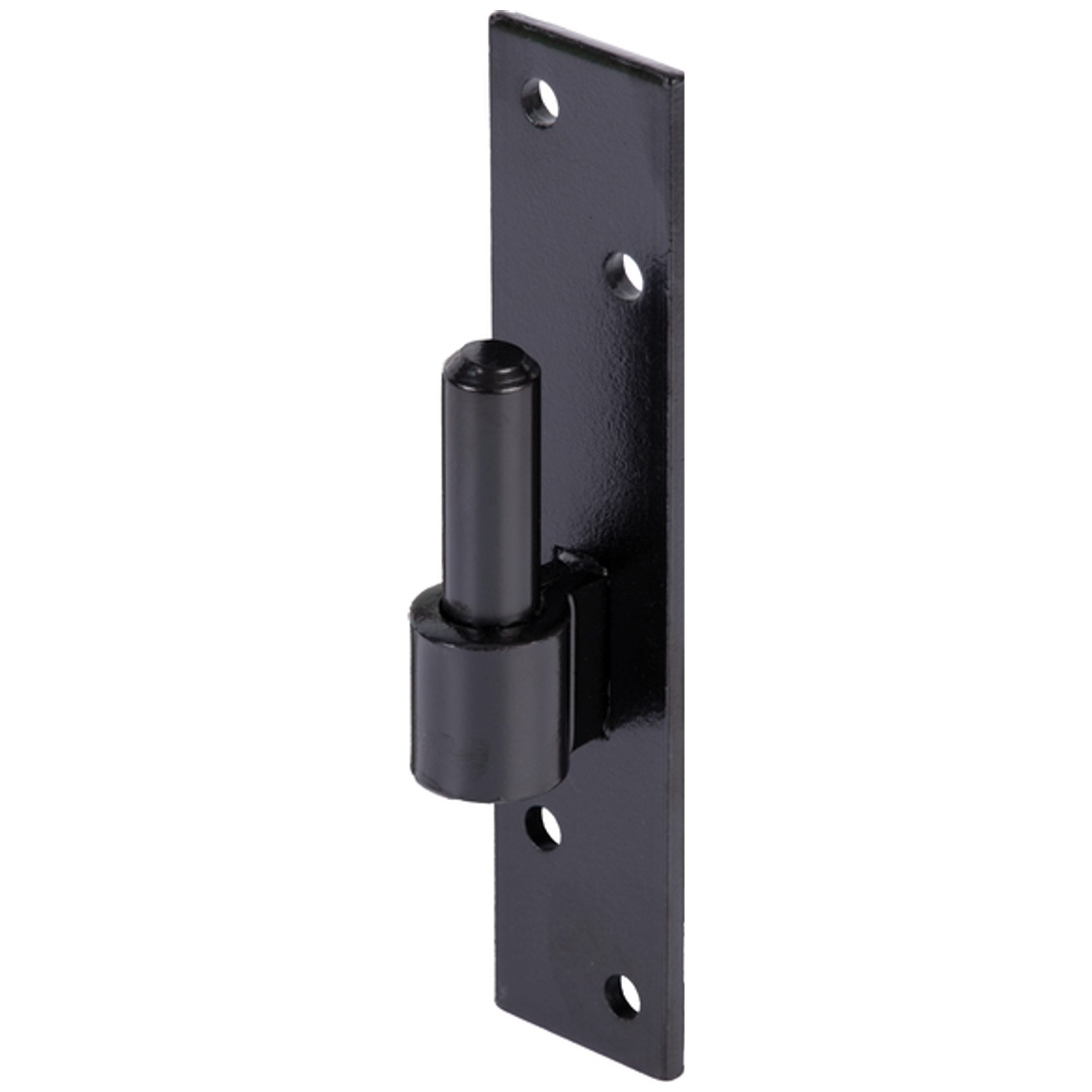 ALBERTS Kloben auf Platte, KTL schwarz, Dorn Ø16 mm, Abstand 13 mm, Platte HxB180x40 mm