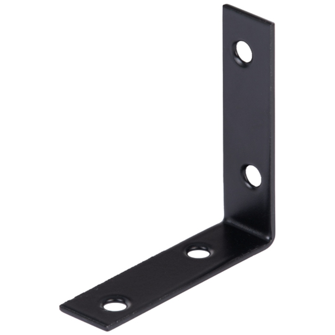 ALBERTS Stuhlwinkel, verzinkt, schwarz, TxHxB 60x60x16 mm