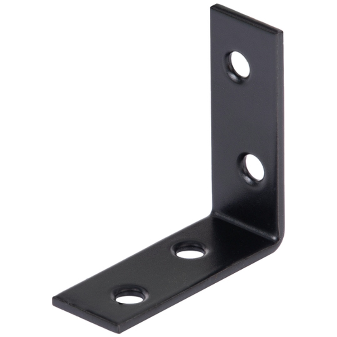 ALBERTS Stuhlwinkel, galv. blau verzinkt, schwarz beschichtet, TxHxB40x40x15 mm
