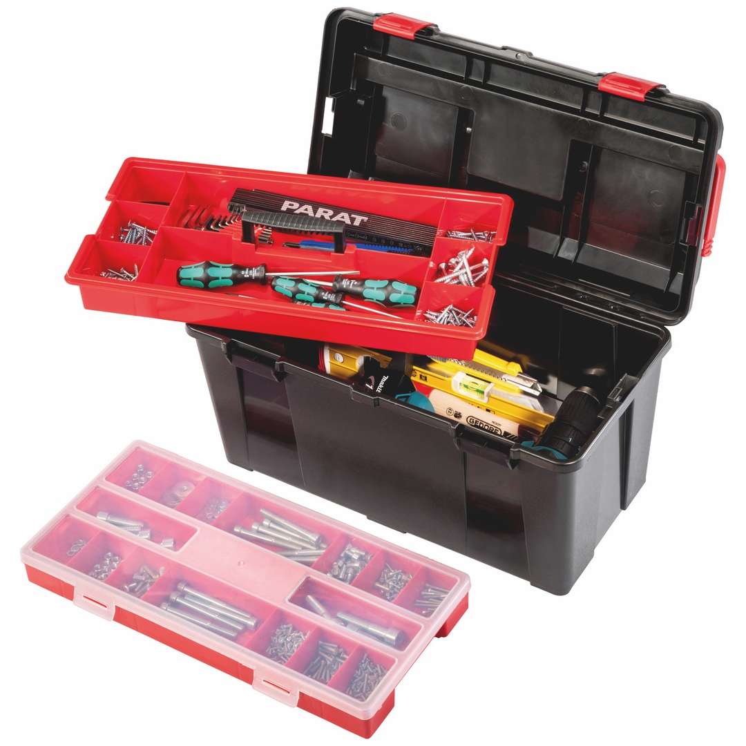 PARAT Werkzeug-Box PROFI-LINE Allround L, mit Kleinteilemagazin, 21 l