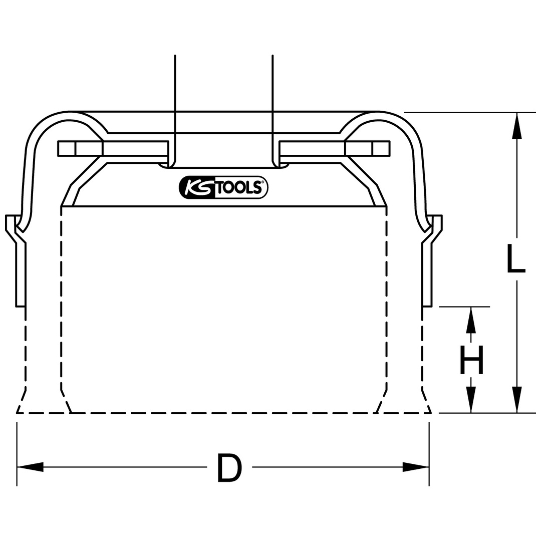 KS Tools Rostfreie Stahldrahttopfbürste 0,5 mm, Ø 90 mm