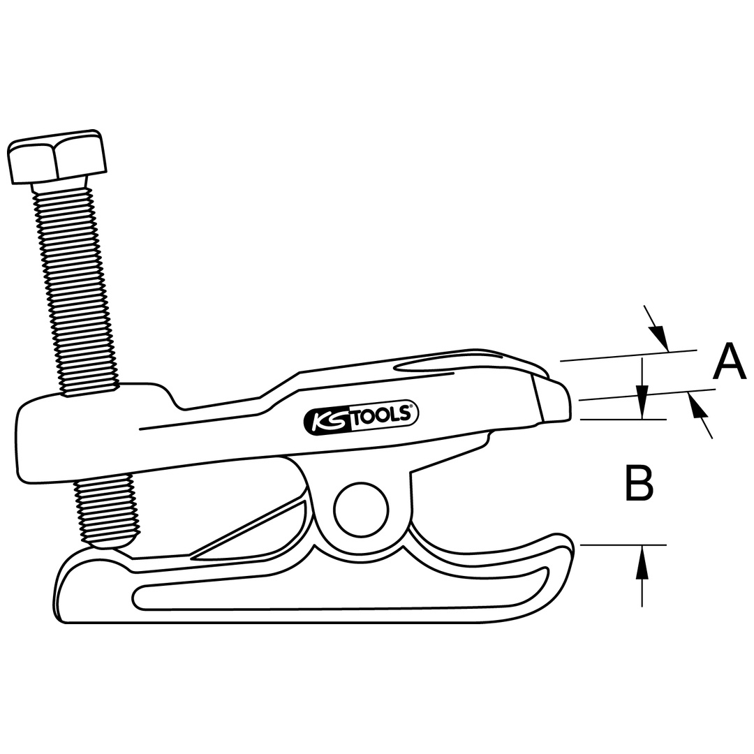 KS Tools Universal-Kugelgelenk-Abzieher mechanisch, 70 mm