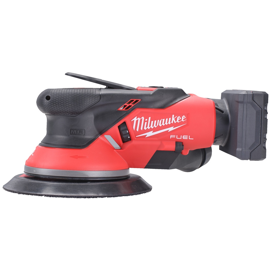 Milwaukee Akku-Exzenterschleifer M12FROS2.5-502X, incl. 2x Akku 5 Ah, Ladegerät, HD-Box