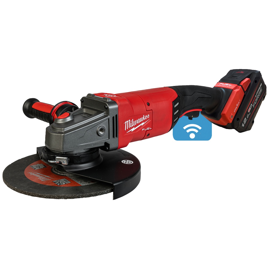 Milwaukee Akku-Winkelschleifer M18ONEFLAG230XPDB-122C, incl. 2x Akku 12 Ah, Schnellladegerät, Transportkoffer