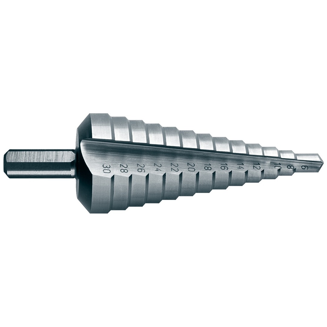 Projahn Stufenbohrer gerade Nut ECO HSS-Co 5% Ø 6-30mm