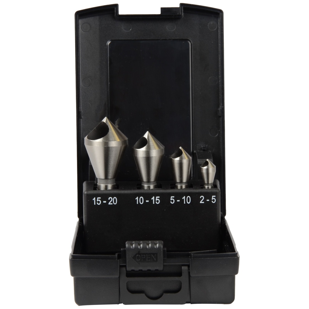 Projahn Kegelsenker mit Querloch HSS-G Set 4-tlg.