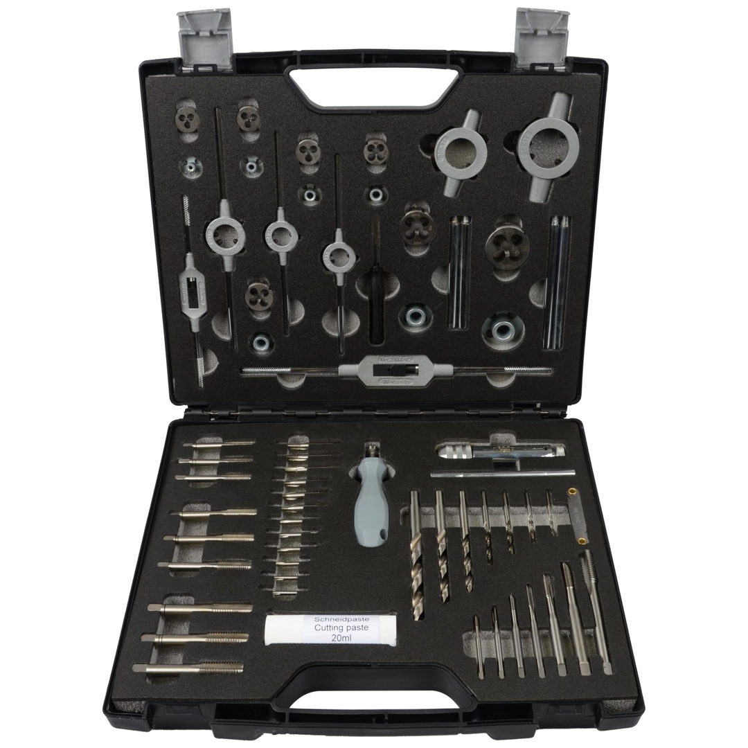 Projahn Gewindeschneider-Set HSS-G 61-tlg. M3-M12 in Kunststoffkoffer