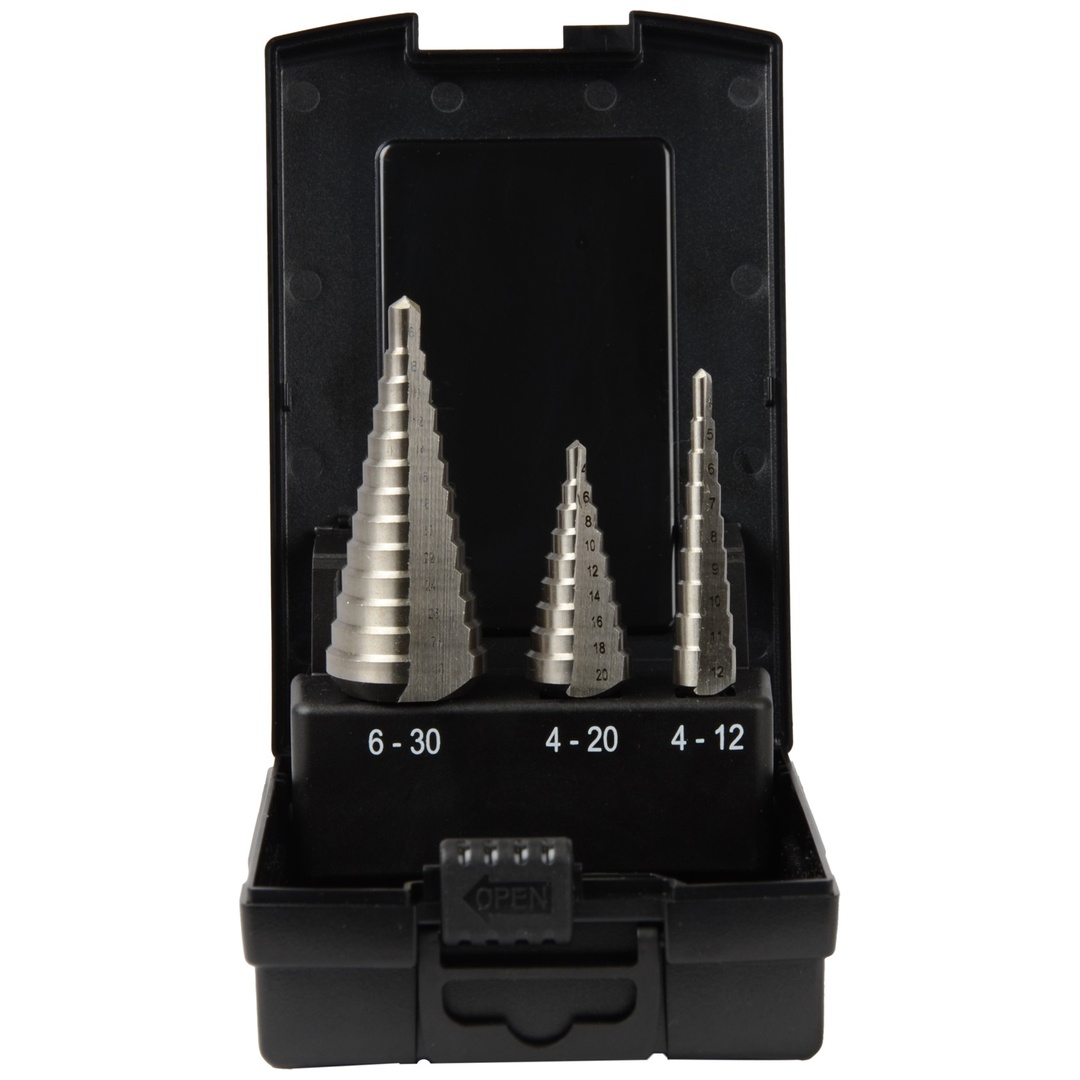 Projahn Stufenbohrer gerade Nut Set ECO HSS-G 3-tlg.