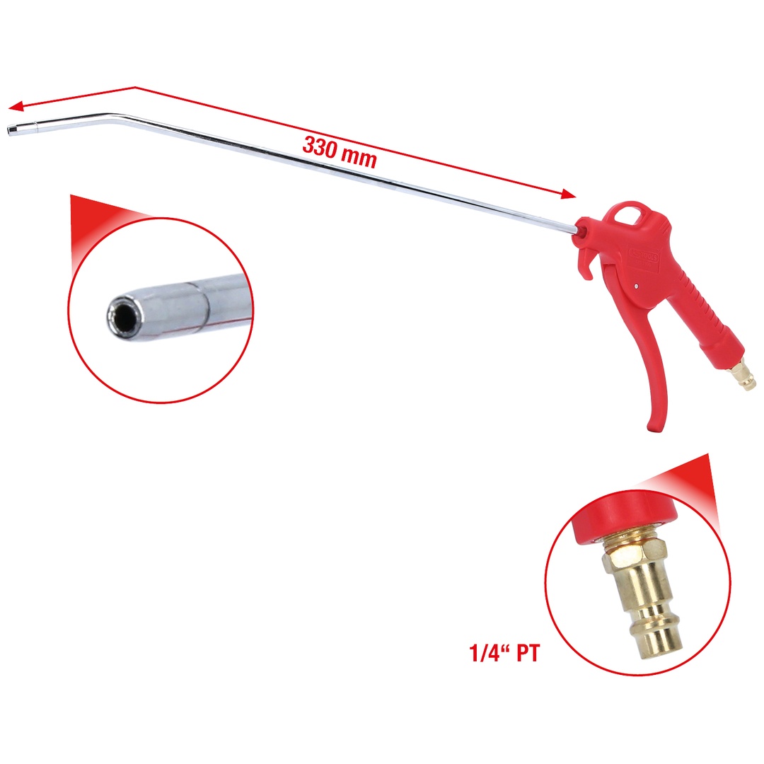 KS Tools Universal-Druckluft-Ausblaspistole, 330 mm