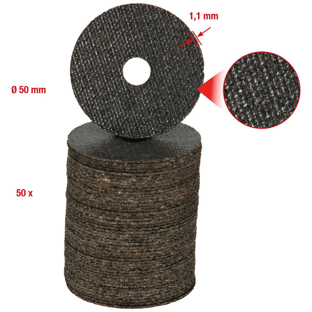 KS Tools Hochleistungs-Dünntrennscheibe, Ø 50 mm, 1,1 mm, 50er Pack