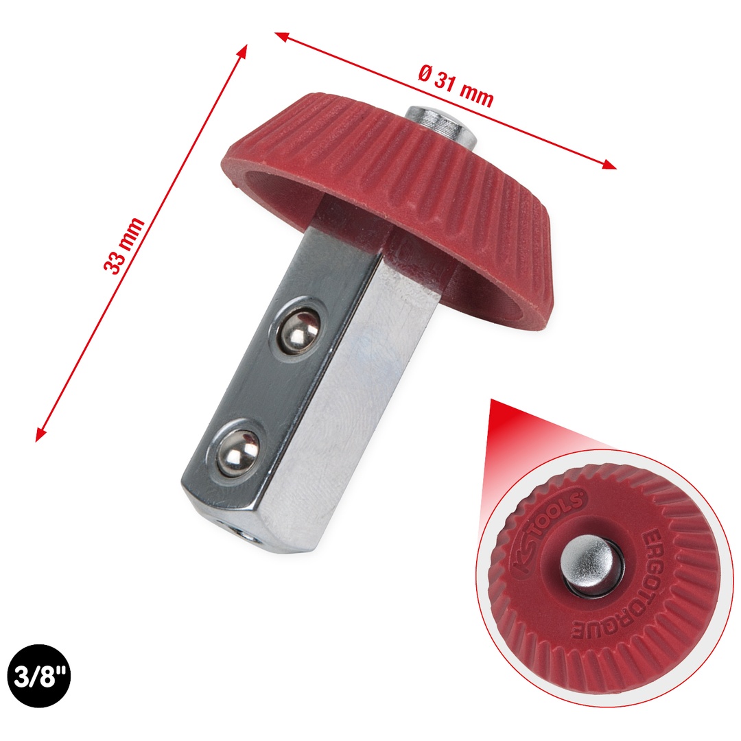 KS Tools 3/8 Drehknopf-Umsteckvierkant
