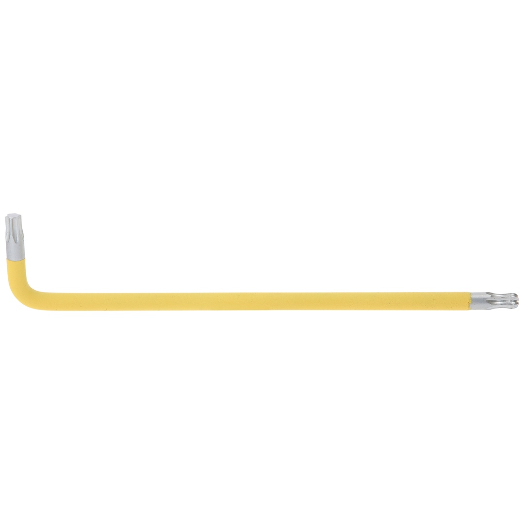 KS Tools Kugelkopf-TX-Winkelstiftschlüssel, XL, T30, Hellgelb, mit Farbcode