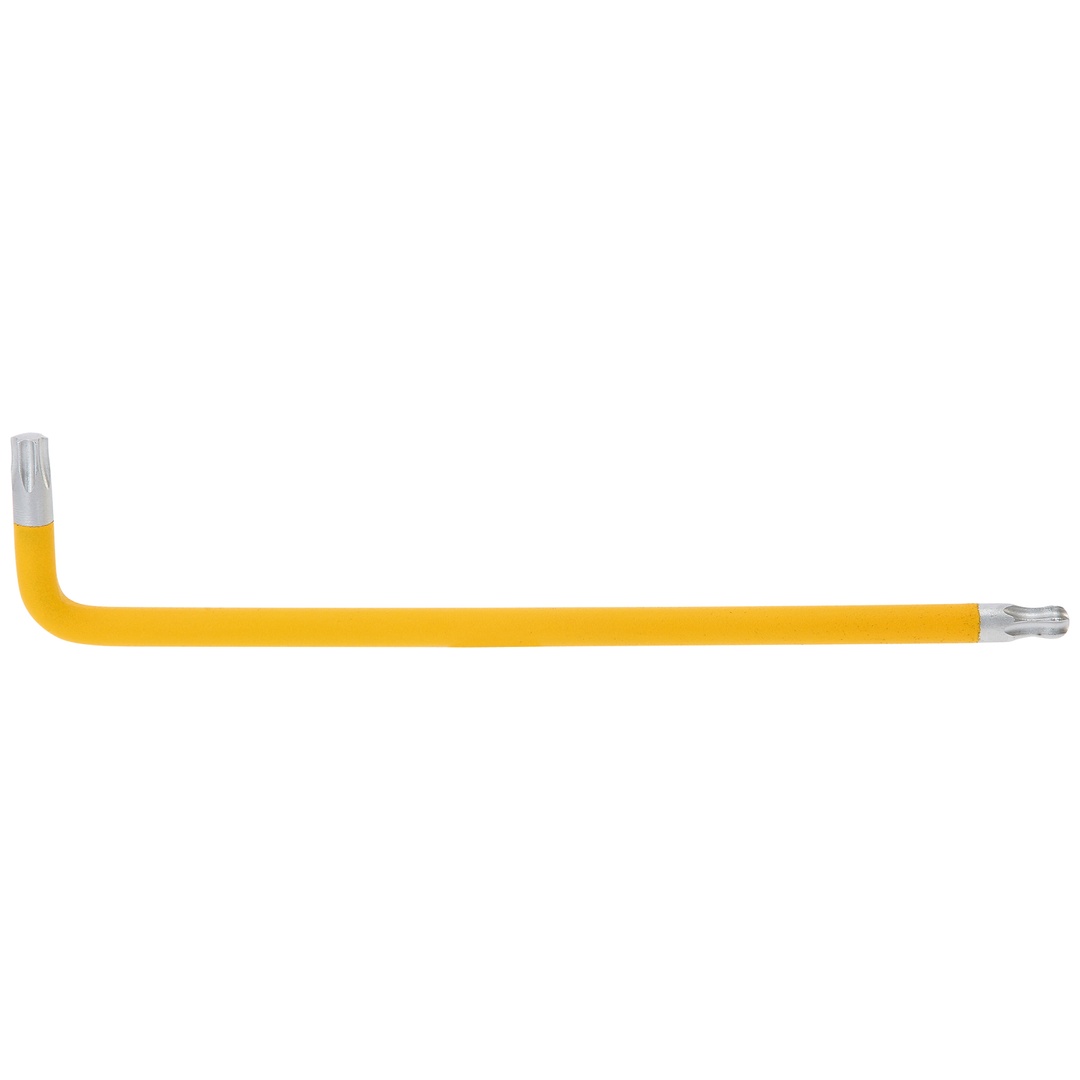 KS Tools Kugelkopf-TX-Winkelstiftschlüssel, XL, T40, Zinkgelb, mit Farbcode
