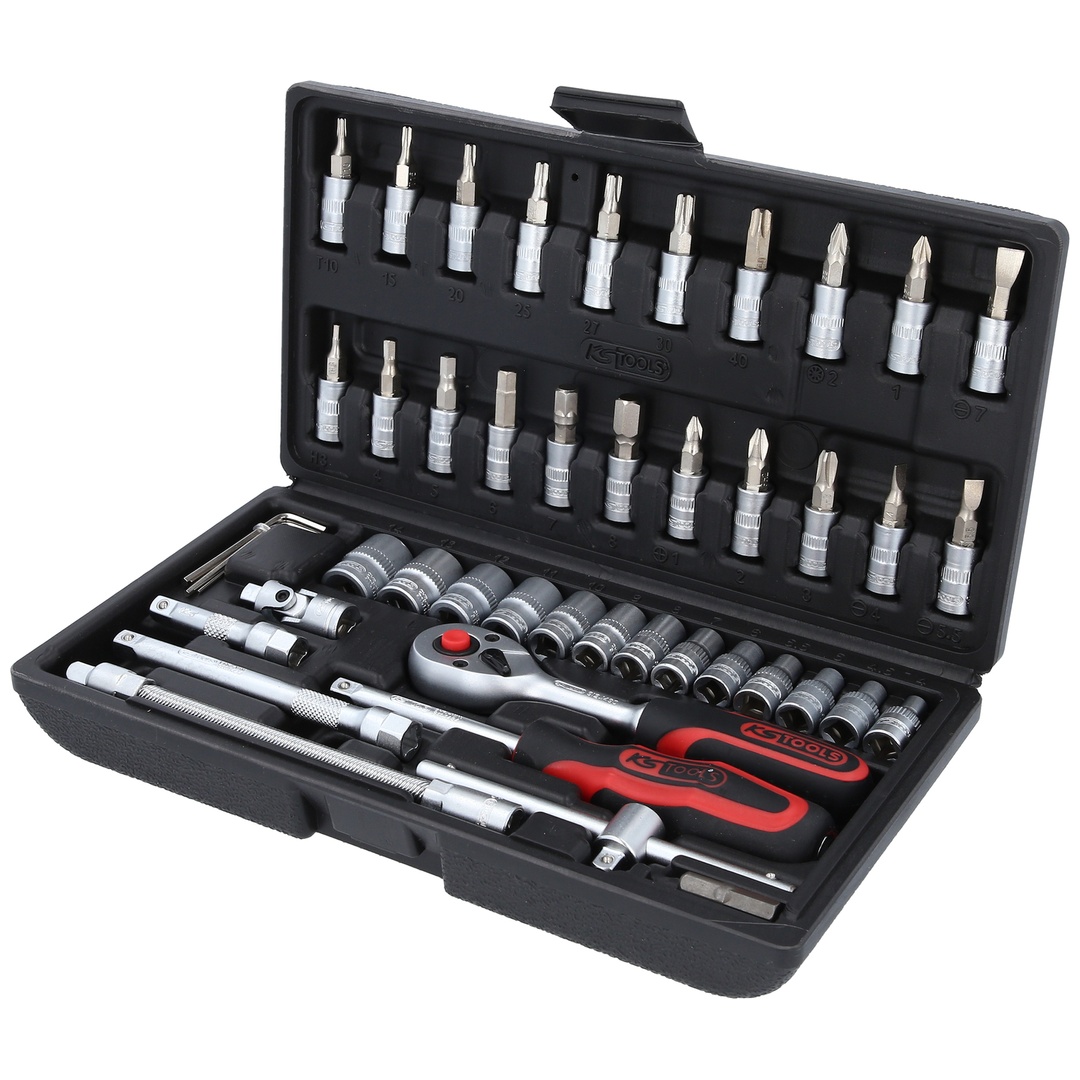 KS Tools 1/4 Steckschlüssel-Satz, 46-tlg