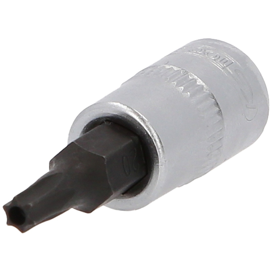 KS Tools 1/4 Bit-Stecknuss TX mit Stirnlochbohrung, TB20