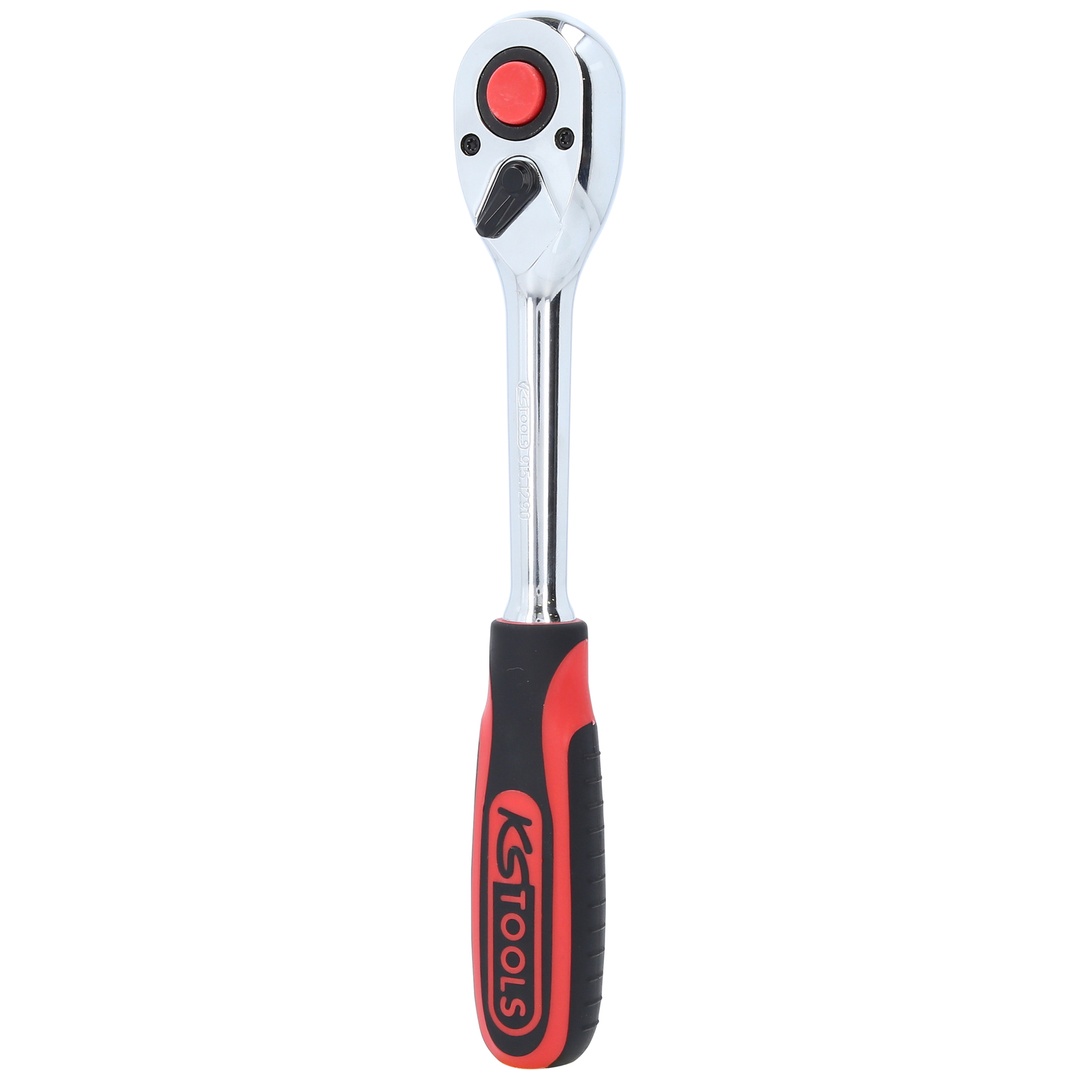 KS Tools 1/2 CHROMEplus Umschaltknarre, 72 Zahn, Kunststoffgriff
