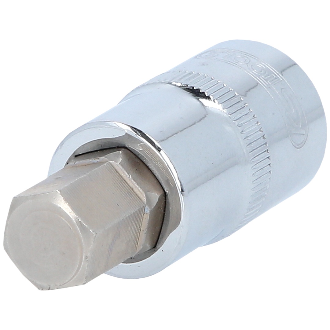 KS Tools 1/2 CHROMEplus Bit-Stecknuss Innensechskant, kurz, 13 mm