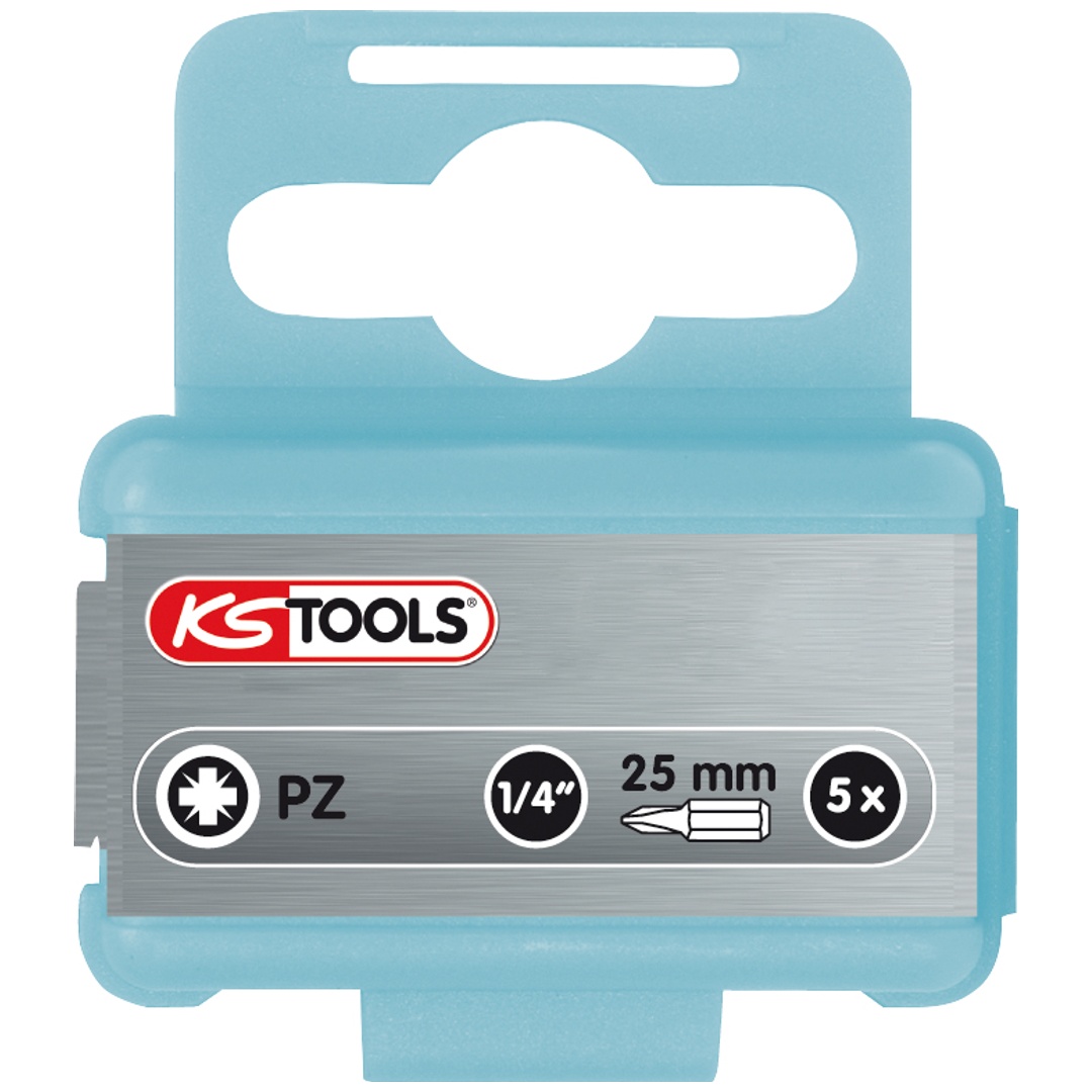 KS Tools 1/4 EDELSTAHL Bit, 25 mm, PZ3, 5er Pack
