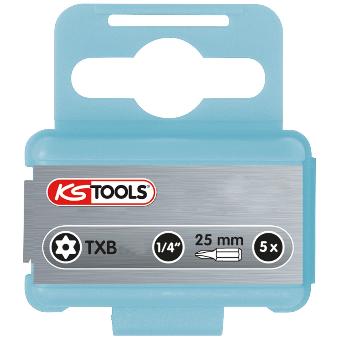 KS Tools 1/4 EDELSTAHL Bit, 25 mm, TB30, 5er Pack