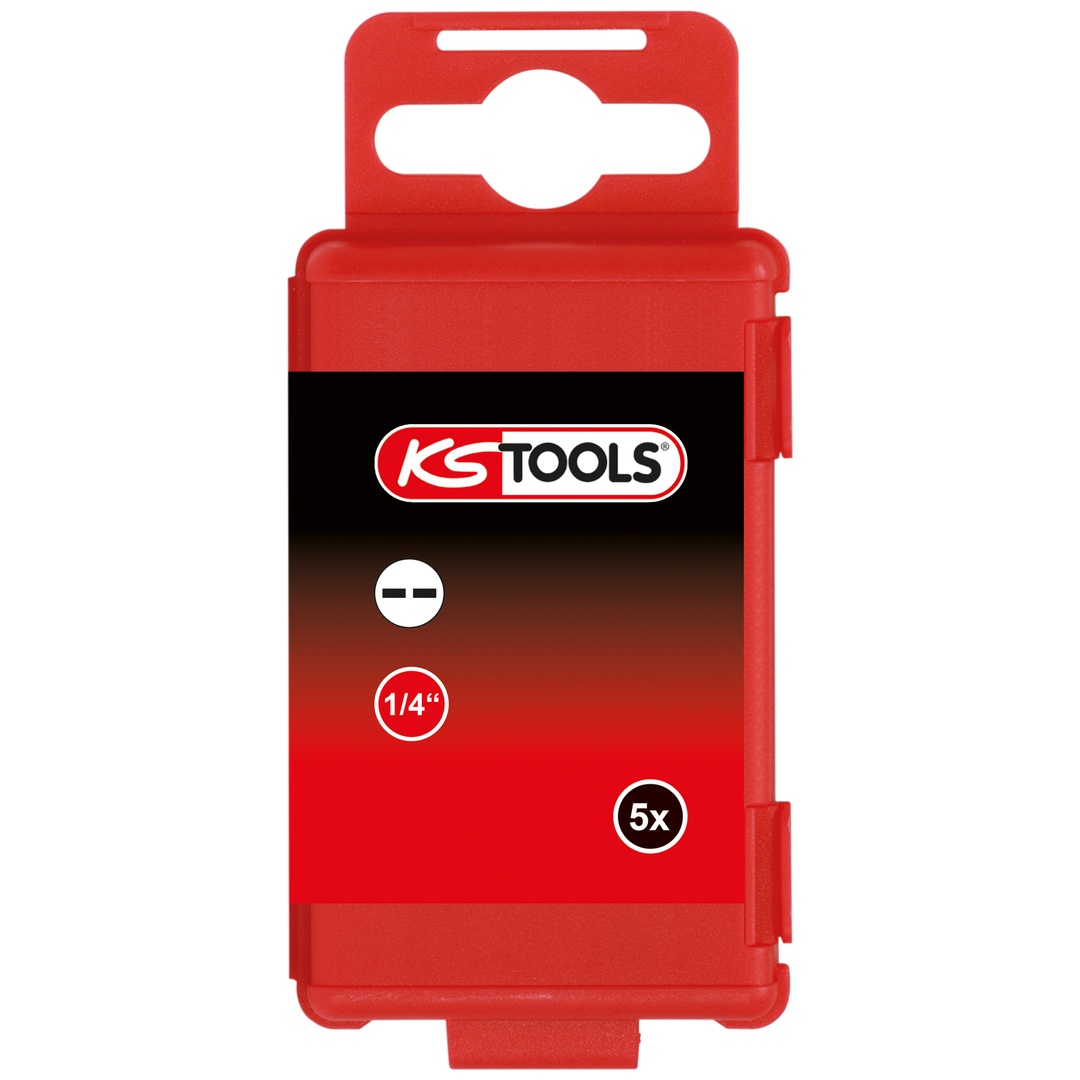 KS Tools 1/4 Bit Spanner, 75 mm, 8 mm, 5er Pack