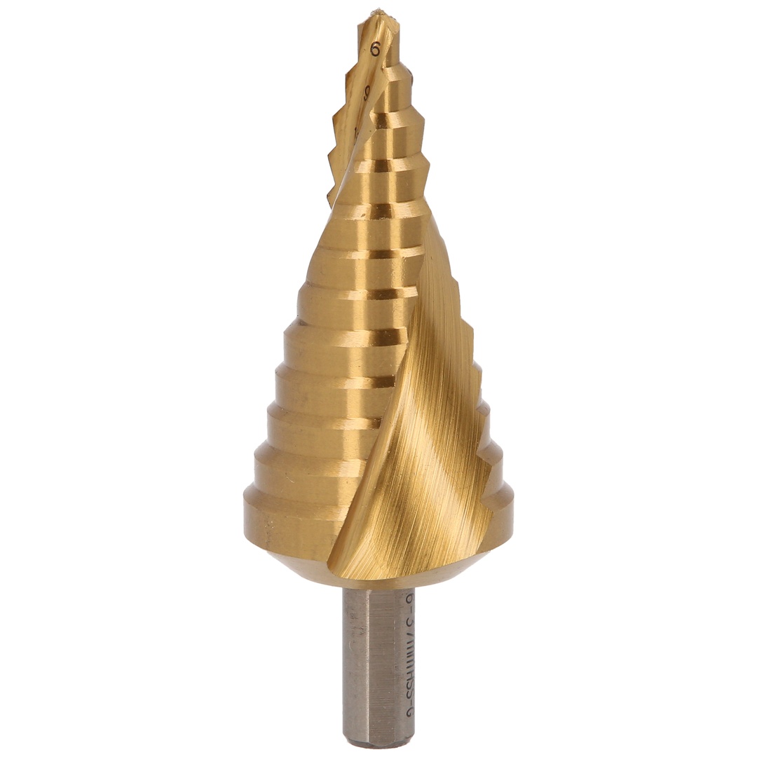 KS Tools HSS-TiN Stufenbohrer,Ø 6-37 mm, 12 Stufen