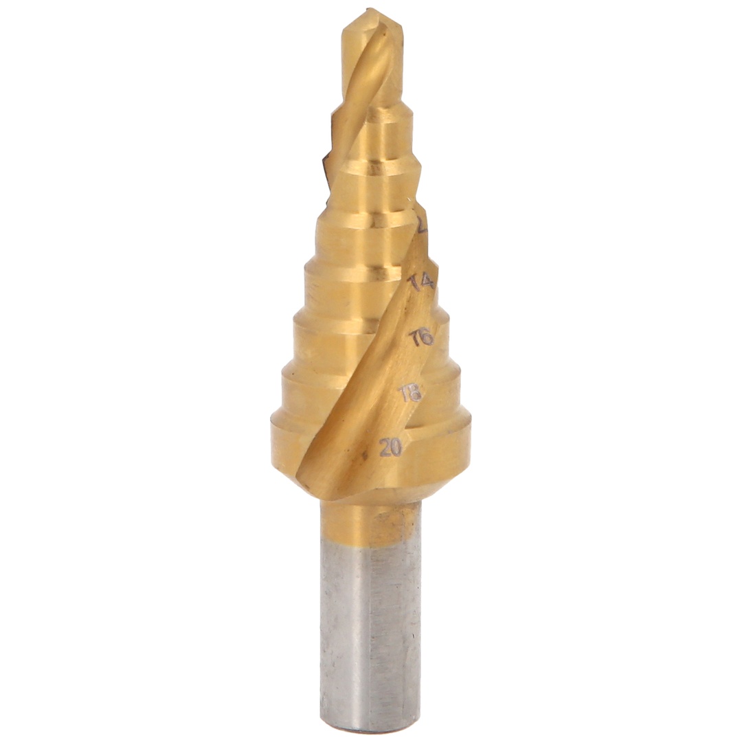 KS Tools HSS-TiN Stufenbohrer,Ø 6-20 mm, 8 Stufen