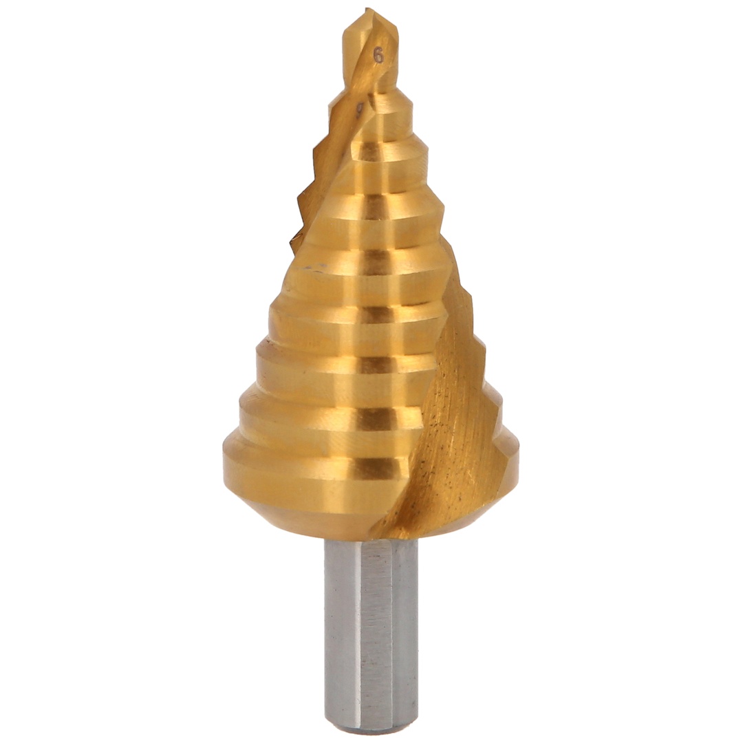 KS Tools HSS-TiN Stufenbohrer,Ø 6-32 mm, 9 Stufen