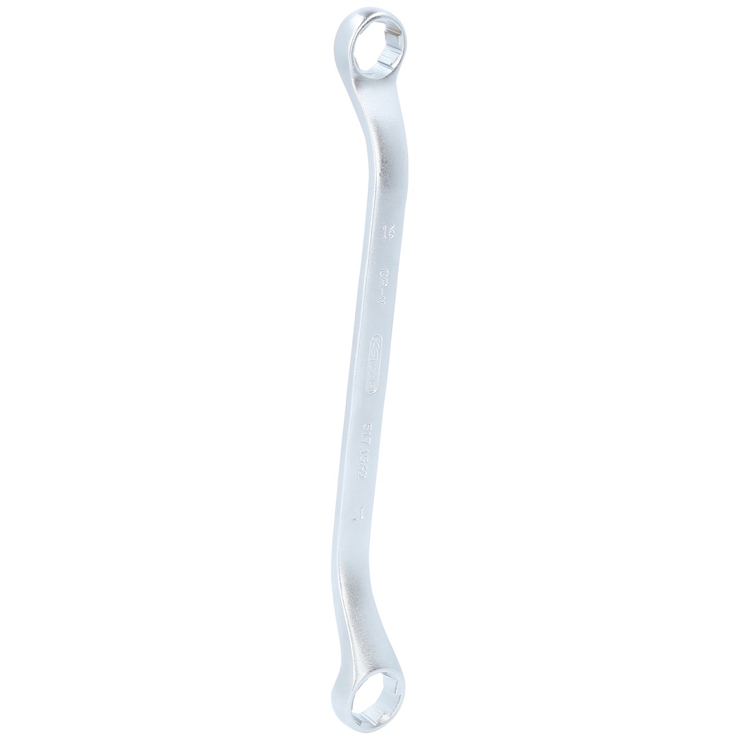KS Tools RESCUEpower Doppel-Ringschlüssel gekröpft 16x17 mm