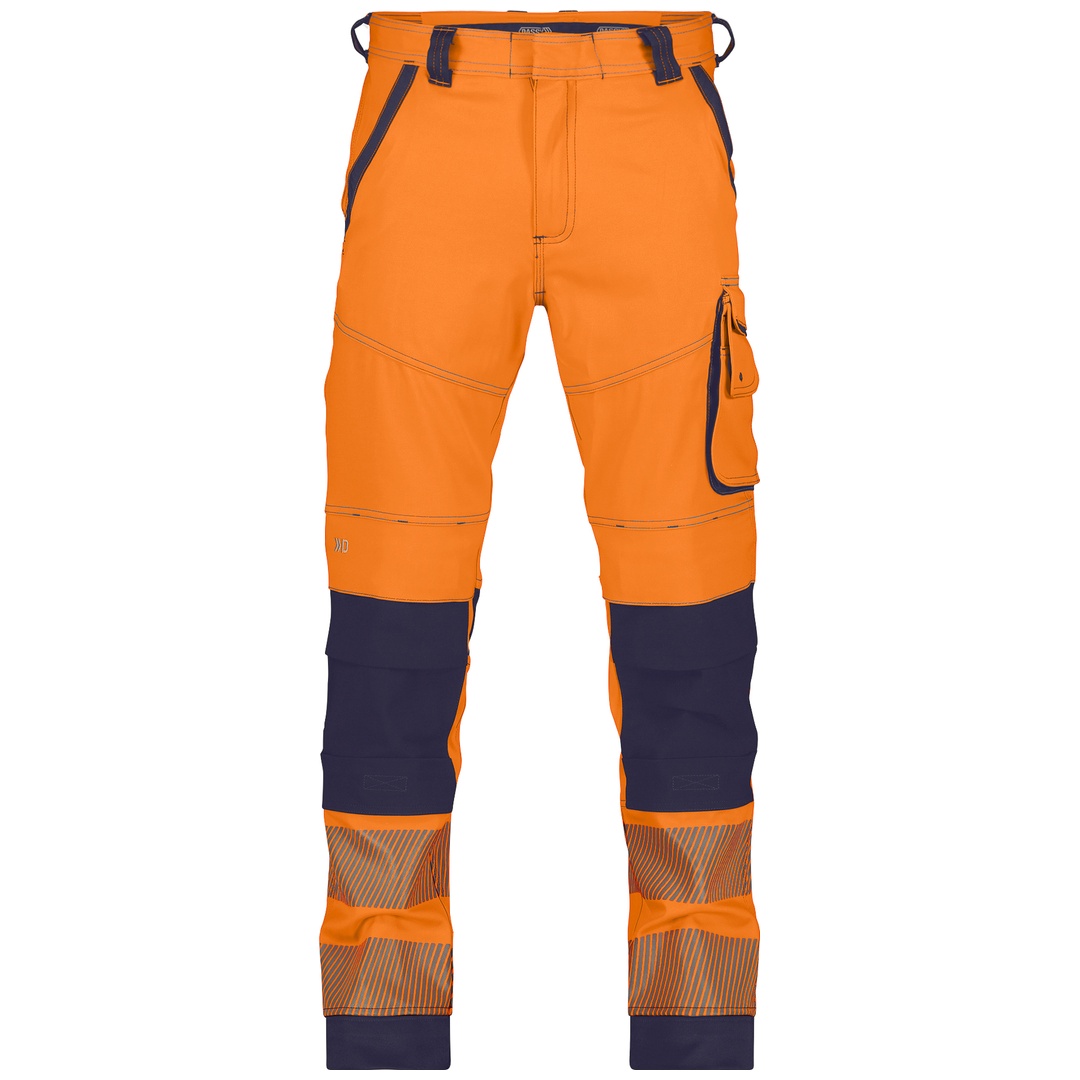 Dassy Warnschutz Bundhose Damen ARUBA 201081 Gr. 46 neonorange/dunkelblau