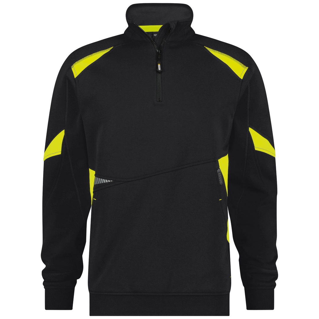 Dassy Dassy Sweatshirt Aratu 300521 COPES80 Gr. M Schwarz/neongelb