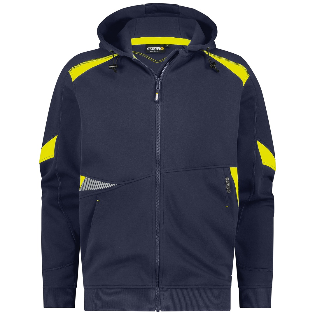 Dassy Sweatshirt Santos STANDARD 300526 COPES86 Gr. 3XL nachtblau/neongelb