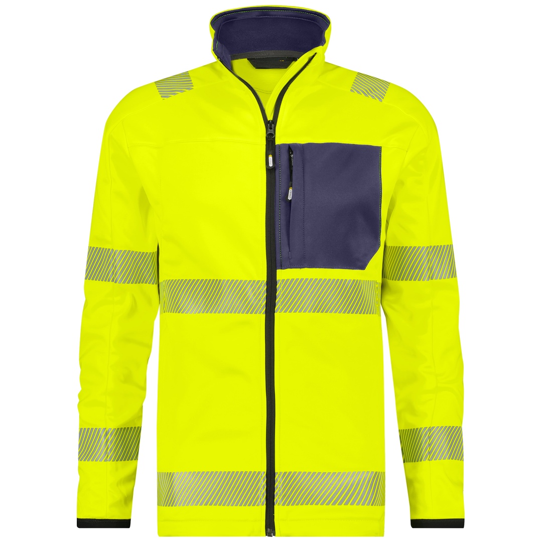 Dassy Warnschutz Midlayer-Jacke CAMDEN PESSPA35 Gr. M neongelb/dunkelblau