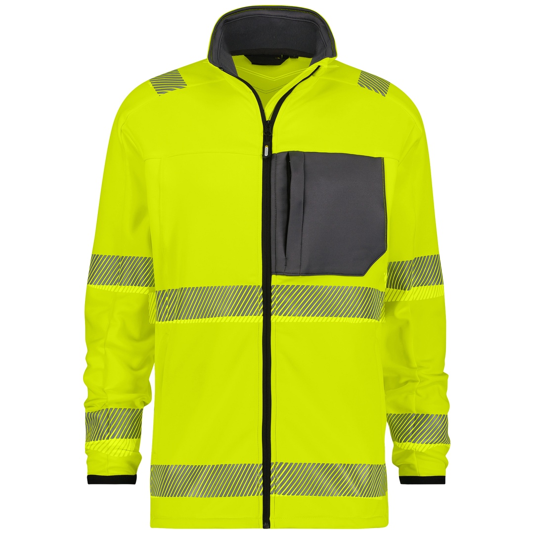 Dassy Warnschutz Midlayer-Jacke CAMDEN PESSPA35 Gr. M neongelb/zementgrau