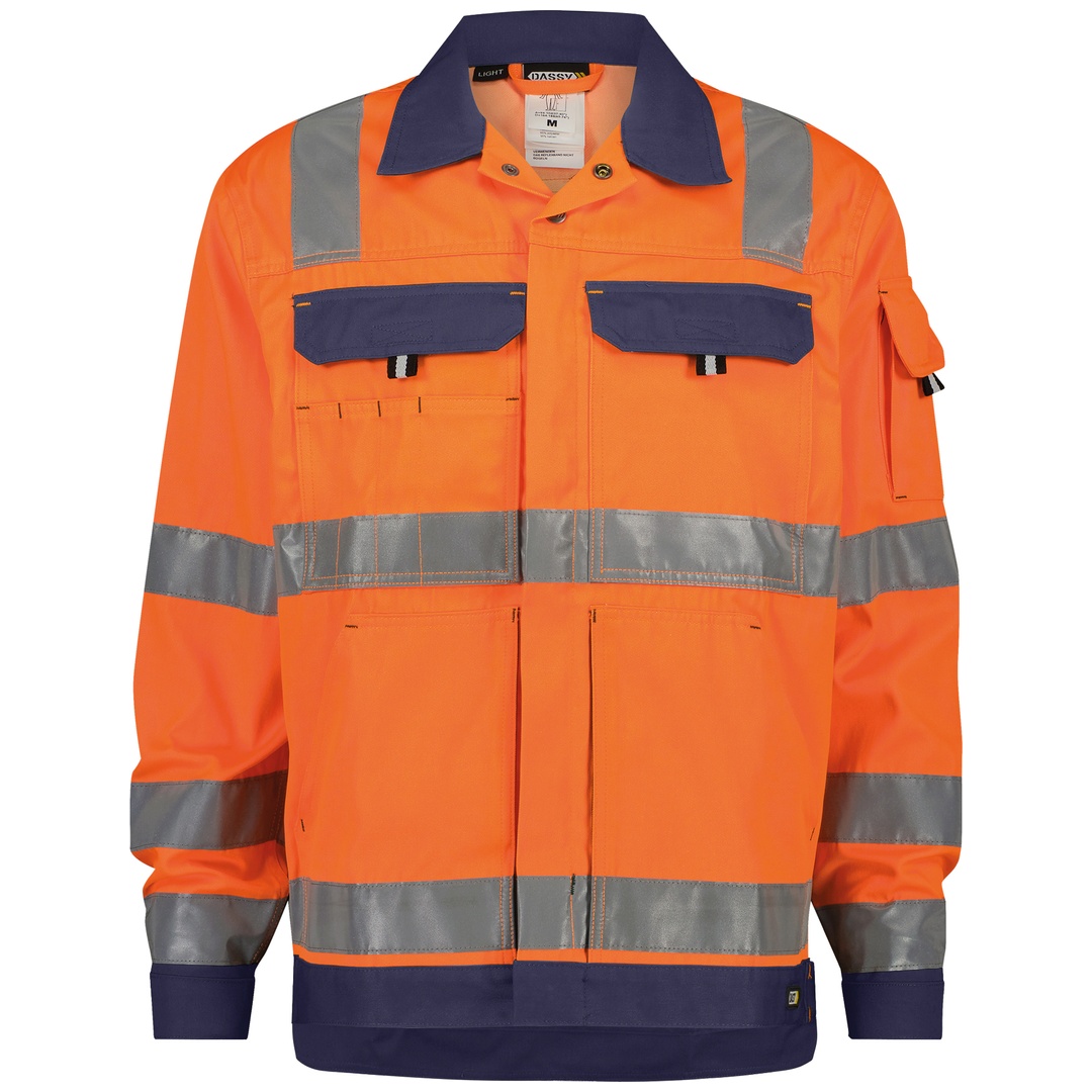 Dassy Warnschutz Arbeitsjacke Dusseldorf PESCO70 Gr. 2XL neonorange/dunkelblau