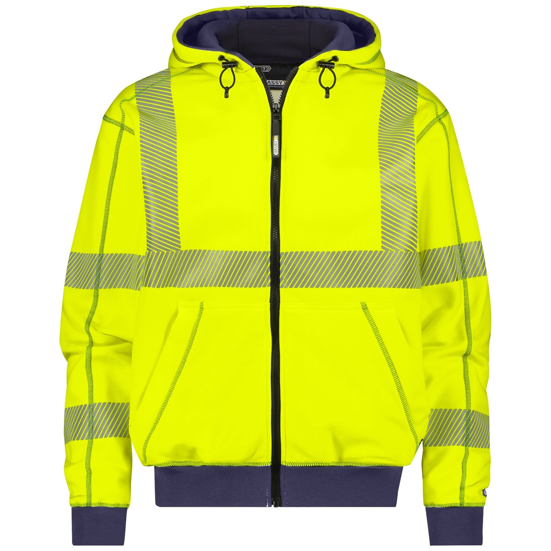 Dassy Warnschutz Kapuzensweatshirt EVANS PESCO84 Gr. S neongelb/dunkelblau