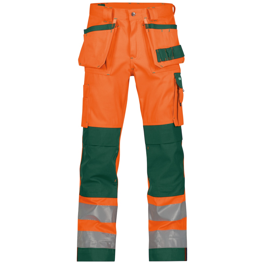 Dassy Warnschutz Arbeitshose GLASGOW PESCO74 Gr. 56 neonorange/flaschengrün
