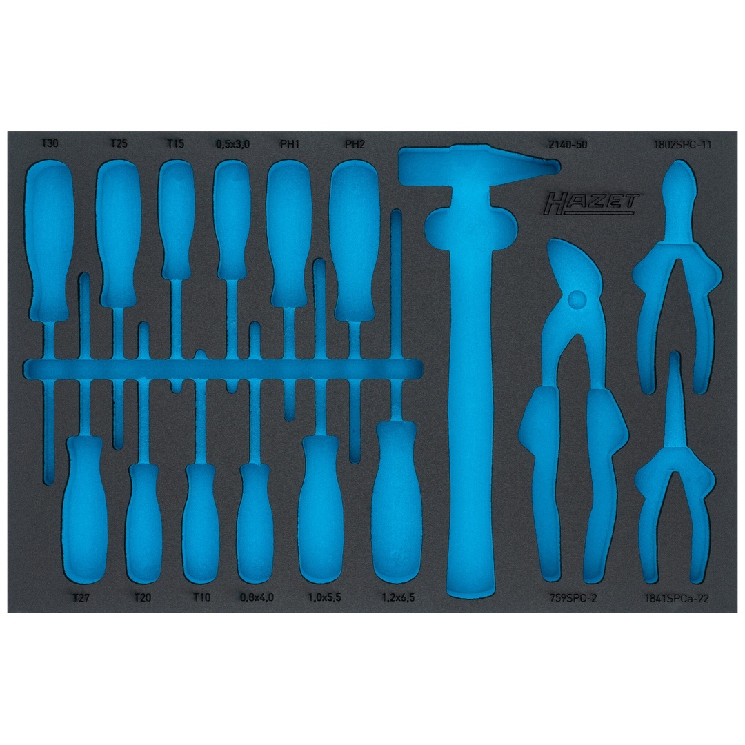 Hazet 2-Komponenten Weichschaumeinlage 163-330LN, (LxB) 519 x 342 mm