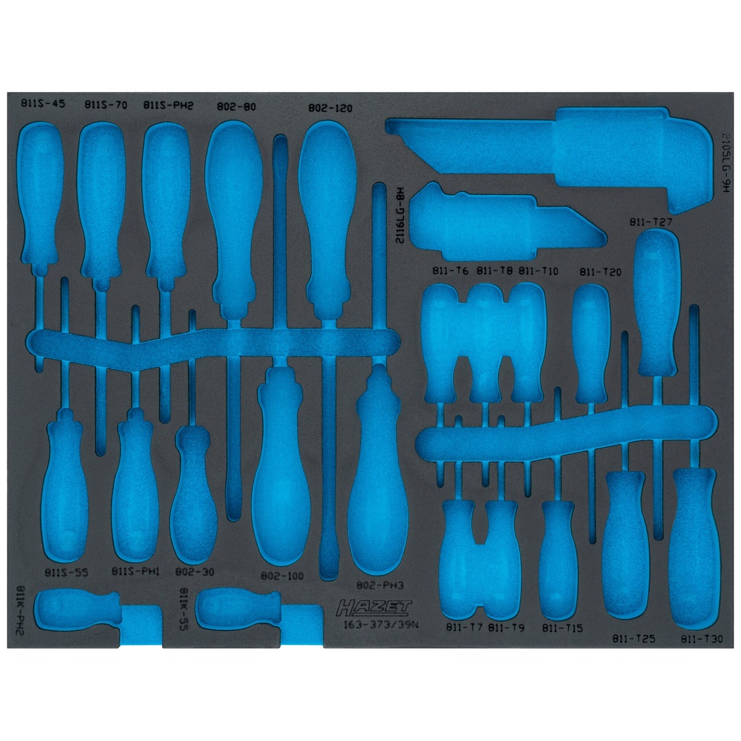 Hazet 2-Komponenten Weichschaumeinlage 163-373LN, (LxB) 519 x 392 mm