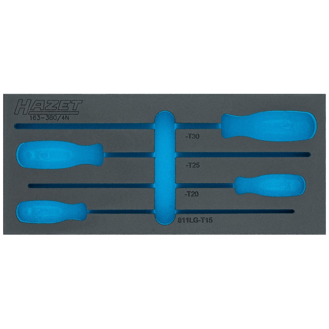 Hazet 2-Komponenten Weichschaumeinlage 163-380LN, (LxB) 392 x 172 mm