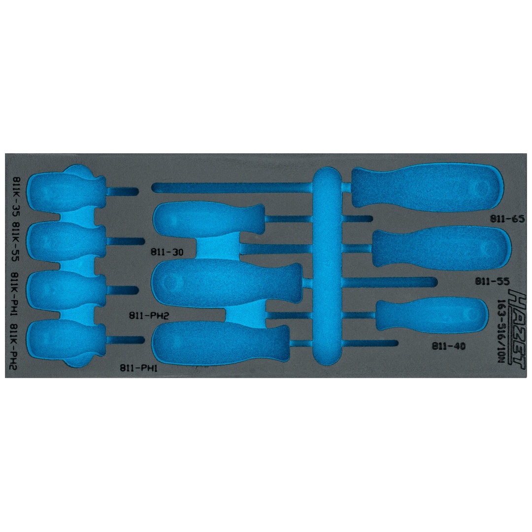 Hazet 2-Komponenten Weichschaumeinlage 163-516LN, (LxB) 392 x 172 mm