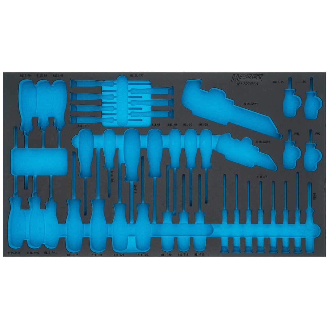 Hazet 2-Komponenten Weichschaumeinlage 163-527LN, (LxB) 691 x 392 mm