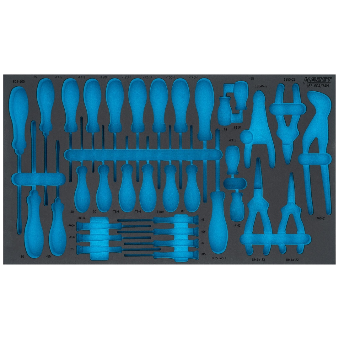 Hazet 2-Komponenten Weichschaumeinlage 163-604LN, (LxB) 691 x 392 mm