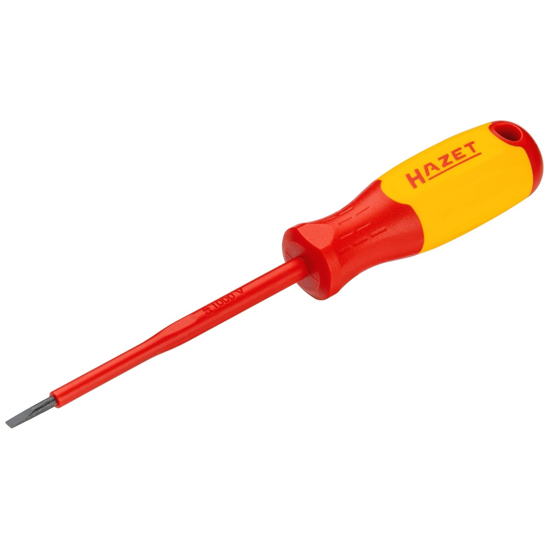 Hazet Elektriker-Schraubendreher, schutzisoliert Schlitz Profil, SW 0,5 x 3 mm