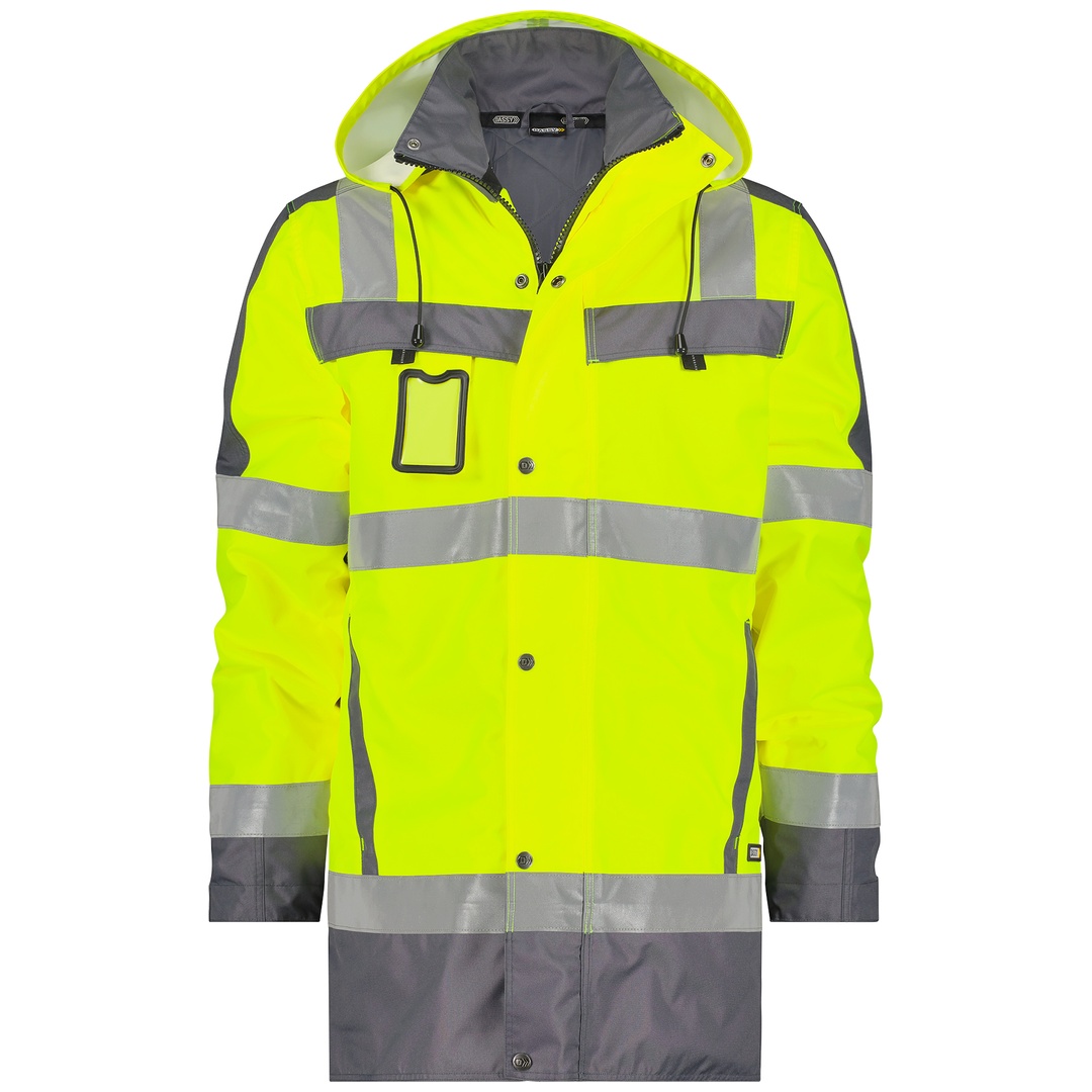 Dassy DASSY® Limasol Warnschutz Parka PES70 STANDARD 500132 Gr. 3XL neongelb/zementgrau