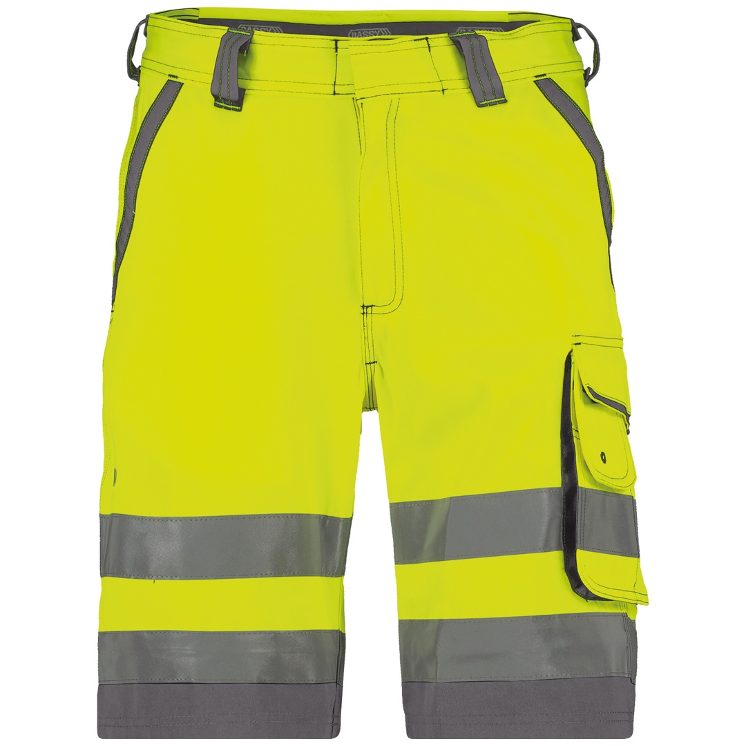 Dassy Warnschutz Short Lucca PESCO74 Gr. 53 neongelb/zementgrau