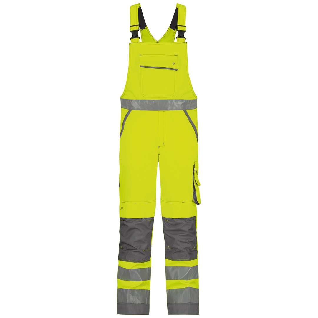 Dassy Warnschutz Latzhose Malmedy 400156 PESCO74 PLUS Gr. 54 neongelb/zementgrau p6331949